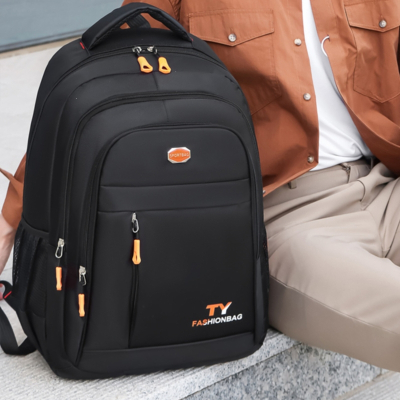  闪电客双肩包男士简约大容量背包女初中休闲书包高中学生旅行旅游旅行包