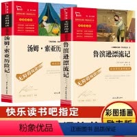 [正版]鲁滨逊漂流记汤姆索亚历险记小学生快乐读书吧六年级下册课外阅读书 儿童文学青少年版6年级必读鲁滨孙漂流记商务印书