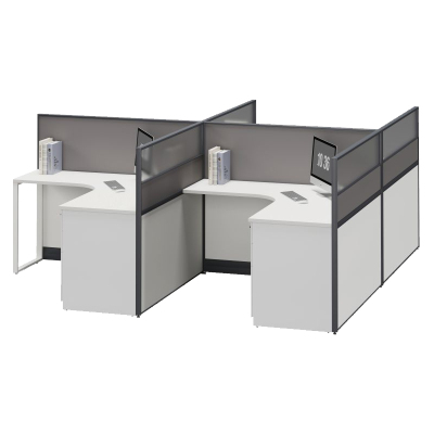 臻远ZYGW-113职员桌办公桌屏风工作卡位 T型四人位