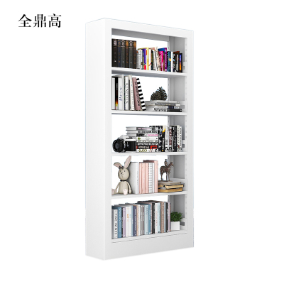 全鼎高图书馆书架阅览室货架资料档案架钢制书架单面五层主架