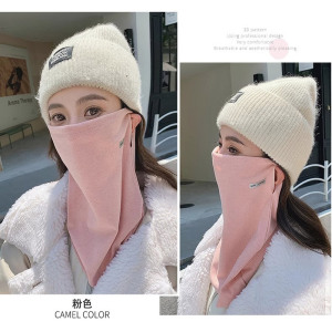 挂耳防风面罩女冬季护颈围脖套骑车保暖滑雪护脸秋冬防寒口罩