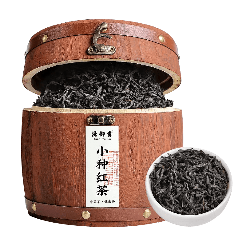 源御露武夷红茶小种红茶新茶浓香型茶叶木桶礼盒装大份量500g