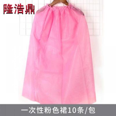 一次性浴裙院专用抹胸理疗服客人服女款汗蒸服桑拿服薄款浴袍
