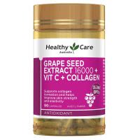 澳洲原装进口healthy care维生素C胶原蛋白胶囊含葡萄籽亮肤90粒