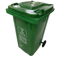 绿色户外垃圾桶240L大号