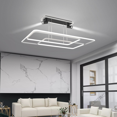 苏宁放心购 北欧客厅吊灯吸顶灯led创意个性铝材房间卧室灯简约现代网红灯具