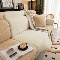 奶油风泰迪绒弹力沙发笠四季通用防猫抓沙发套防滑坐垫全包盖布巾