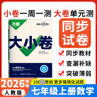 2026版万唯中考 大小卷七年级数学上册人教版初中数学专题训练初一数学7年级单元同步训练试卷知识大全期中模拟期末复习冲