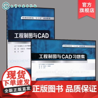 2册 工程制图与CAD +习题集 柳青 制图基本知识 平面图形画法 点直线平面的投影 轴测图基本知识应用 工程制图识图一