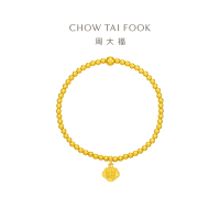 周大福传承经典传承足金黄金手链寓意福禄相随计价(工费:960元)F223926七夕礼物
