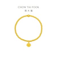 周大福传承经典传承足金黄金手链寓意福禄相随计价(工费:960元)F223926