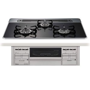 日本原装进口PALOMA/百乐满嵌入式燃气灶repla系列 PD-509WS-75CK 13A天然气75cm