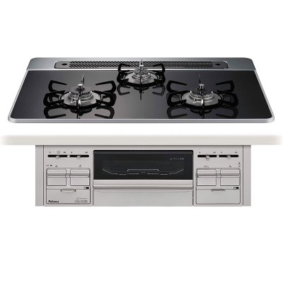 日本原装进口PALOMA/百乐满嵌入式燃气灶repla系列 PD-509WS-75CK 13A天然气75cm