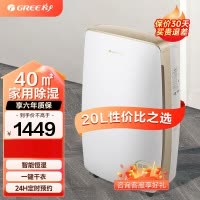 格力除湿机,抽湿机家用除湿量20升/天 卧室客厅除潮防霉除湿器干燥器干衣机IE智能控湿24h定时DH20EH