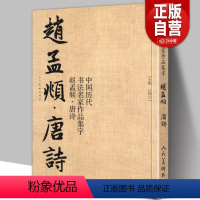 [正版]8开76页赵孟頫 唐诗 中国历代书法名家作品集字对照毛笔书法临帖集字古诗词赵孟俯行书书法字帖 临摹对照范本碑帖