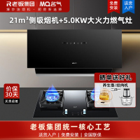 名气抽油烟机灶具套装家用厨房侧吸21立方大吸力2215A吸排烟机 烟机+5.0KW天然气灶A6820B
