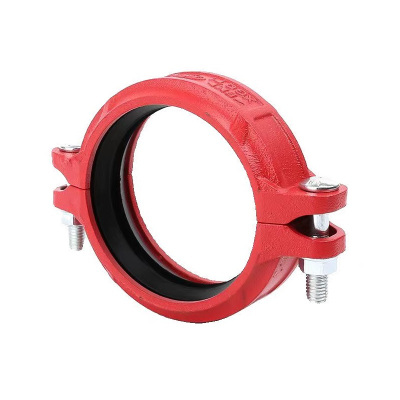 盛京联硕 沟槽刚性卡箍 DN65(外径76) 含胶圈螺栓 个