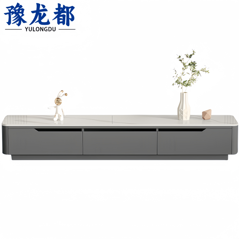豫龙都 电视柜 三抽 个