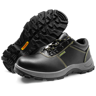 TMWED8184防砸防穿刺聚氨酯实心底牛皮四季款劳保鞋