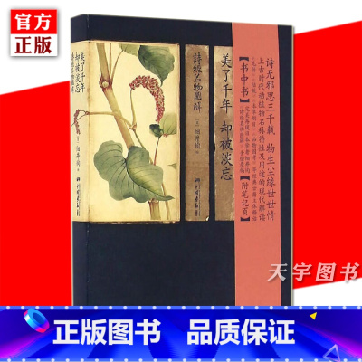 [正版] 美了千年 却被淡忘 诗经名物图解 细井徇 书中书 中国古诗词 动物植物名物图解绘画人物风景 诗经全诗经全