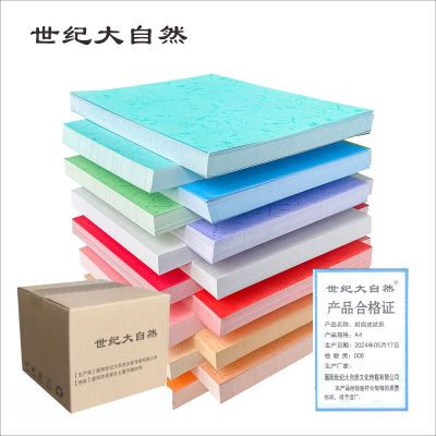 世纪大自然 封面皮纹纸 A4 袋