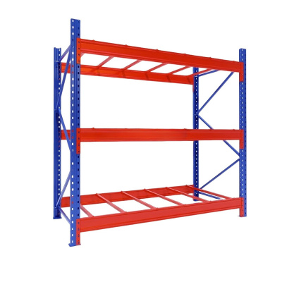 臻远 ZY4121485重型货架仓储高位货架单层称重3000kg 蓝橘色主架3层