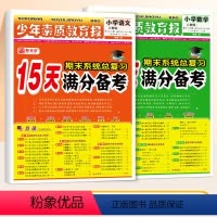 语文+数学(人教)◆全国版 一年级上 [正版]小学15天满分备考少年素质教育报一年级二年级三四年级五六年级语文数学英语下