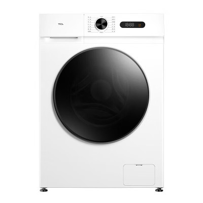 TCL 10KG TG-V100HBS全自动除菌变频洗烘一体机 滚筒式洗衣机 热力除菌穿衣放心 一级效能 芭蕾白
