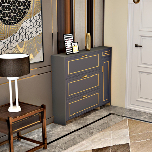 窄口超薄鞋柜家用轻奢玄关现代简约17cm省空间翻斗厅柜大容量