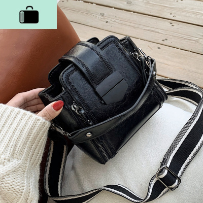 网红2020质感单肩水桶小包包女2019新款时尚百搭ins手提斜挎女包NEW LAKE女斜挎包