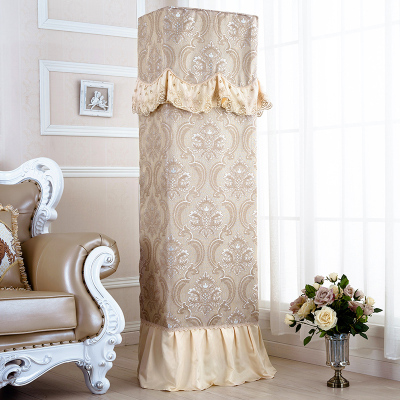 家柏饰(CORATED)立式空调罩柜机空调罩欧式柜式空调套防尘罩慕羽香槟柜式中（175*53*33）