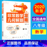 [正版] 非常数学几何解题攻略8年级 初中初二八年级 六大辅助线方法技巧三大图形变换理论几何题库专题训练 王庆华主编