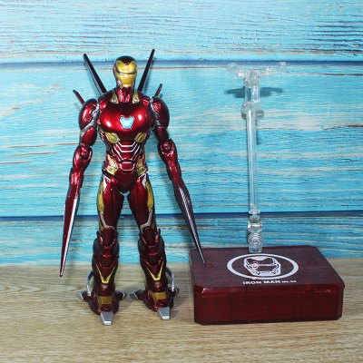 SHF灭霸雷神手办钢铁蜘蛛侠玩具复联复仇者联盟4美国队长模型人偶钢铁侠MK50纳米武器版高约16cm