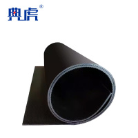 典虎 夹布塑胶垫 黑色光面+麻纹面 3mm*1m*5m 件