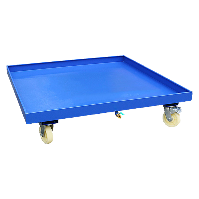 臻远ZY-TP-151钢制防渗漏托盘废机油桶托盘 带轮四桶款