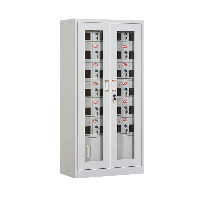 慧采云 钢制24门手机充电柜电子设备对讲机管理柜手机保管箱存放箱手机寄存柜