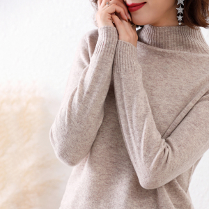 新款100纯羊毛衫高端大牌羊绒衫女秋冬季毛衣新款百搭高领毛衣时尚洋气上衣针织上衣服打底衫女内搭大码显瘦洋气毛衣女