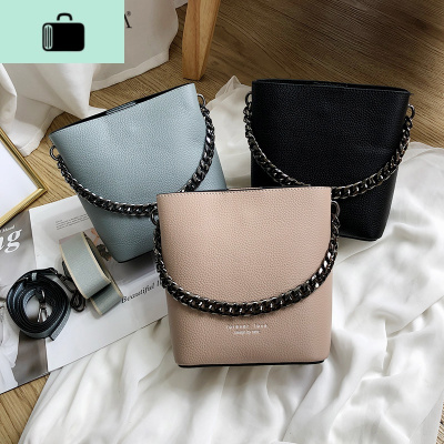 包包2020新款潮网红夏季百搭女水桶包女斜挎包宽肩带单肩包NEW LAKE女士手提包