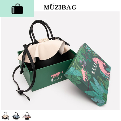 包包女包新款流行2020新款潮网红时尚单肩撞色百搭斜挎水桶包女NEW LAKE女斜挎包