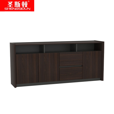 圣斯顿 茶水柜 S-FL2042 2000*420*800mm 烟熏木+肤感灰 组