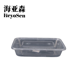海亚森 M6012 MAX带盖一次性方形塑料餐盒500ml 1个/套 150套/箱(计价单位:箱)透明色