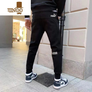 YANXU夏季新款卫裤男款运动休闲裤束脚哈伦裤春季小脚薄款长裤