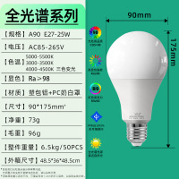 LED螺口灯泡 25w 90*175mm 单位/个