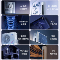 格力(GREE)空调新能效云佳pro3匹变频空调柜机KFR-72LW/NhMa1BG冷暖家用低音 新一级能效