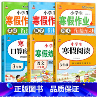 [特惠6册]寒假阅读+字帖+口算应用题+寒假作业 小学三年级 [正版]寒假阅读三年级阅读理解训练题人教版每日一练小学3上