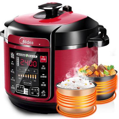 美的(Midea)电压力锅 MY-QC50A5(WQC50A5) 智能预约 收汁入味 5L大容量 煮饭煲汤炖肉高压锅