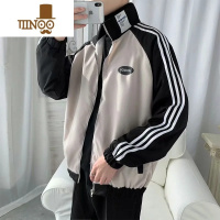 YANXU炸街外套范自留运动夹克男日系风格穿搭oversize盐系上衣