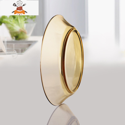 敬平耐热玻璃深盘6个家用盘子碗碟套装汤盘菜盘烤盘餐具烤箱微波炉