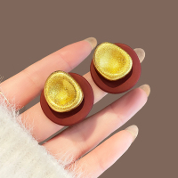 轻奢精致港风红色耳钉女小众设计耳环2024新款高级感时尚耳饰送女朋友老婆情人节七夕生日礼物