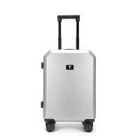恒源祥 旅行箱拉链箱拉杆箱出差上学行李箱HYX8068银色21寸/个
